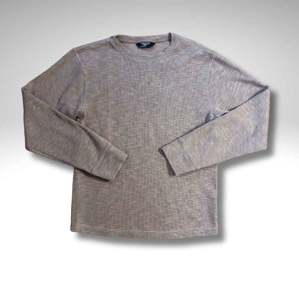 Member’s Mark Neutral Taupe Long Sleeve Double Knit Crew S